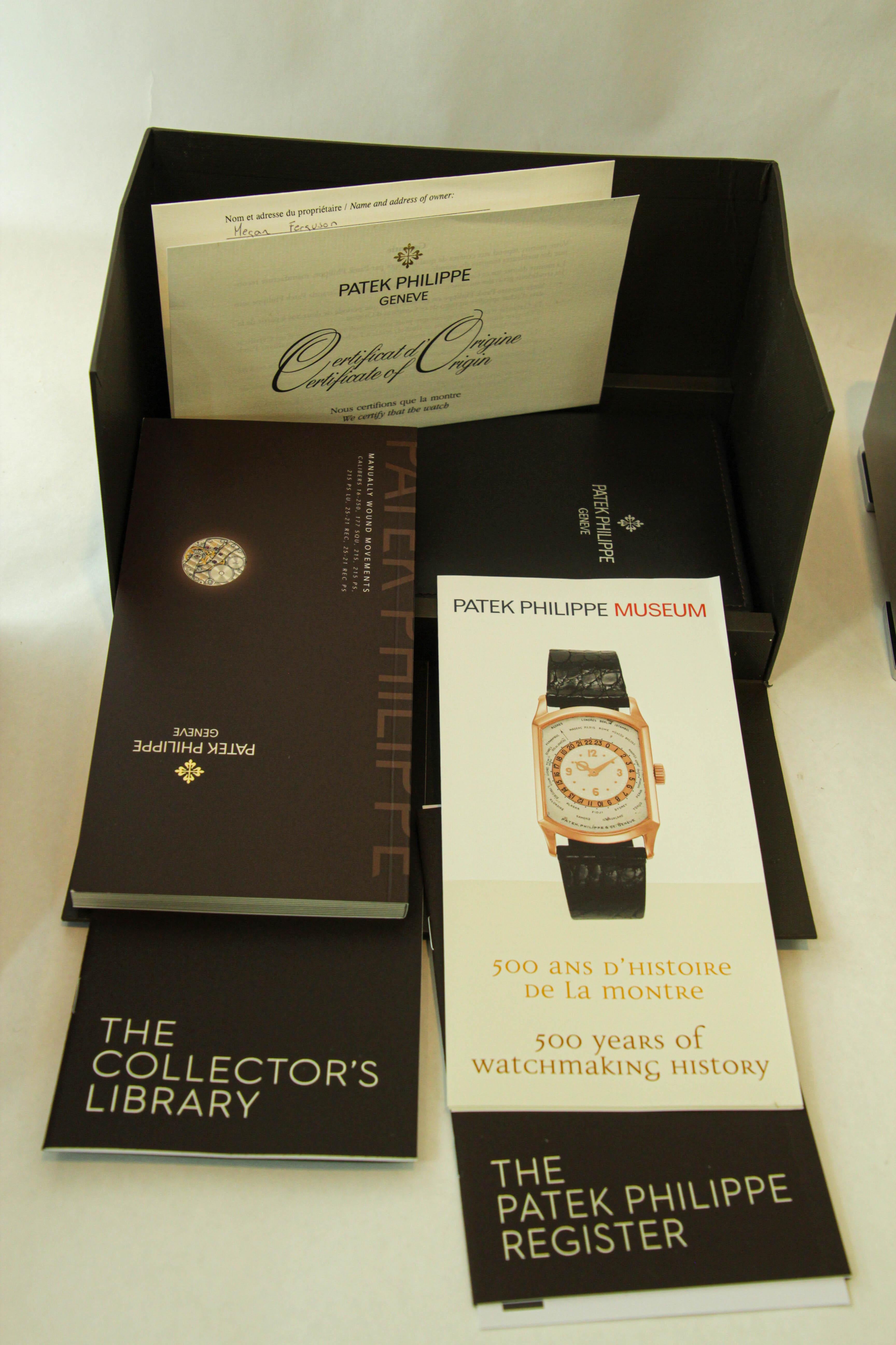 Patek Philippe Lacquered Wood Swiss Watch Presentation Box For Sale 12