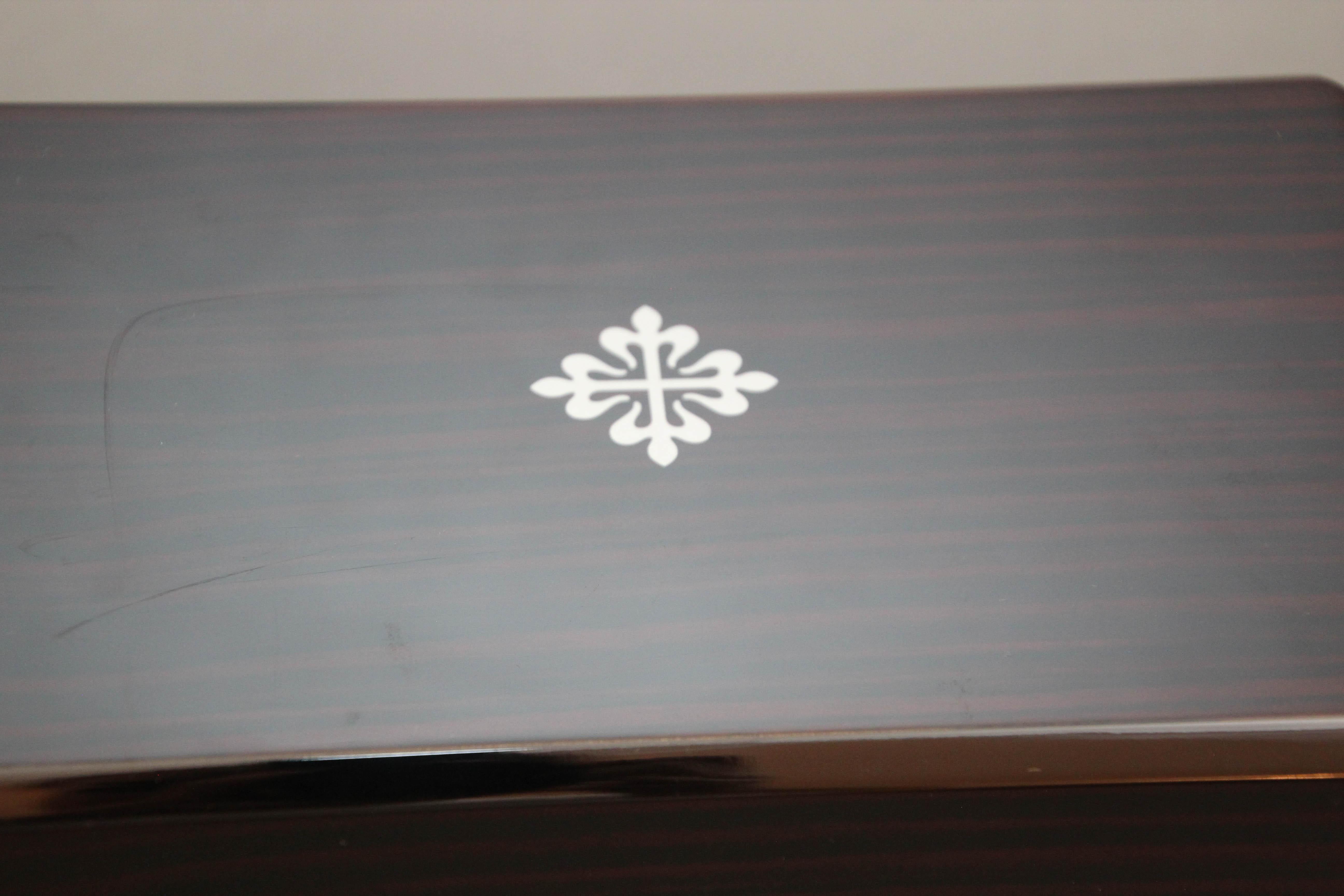 Patek Philippe Lacquered Wood Swiss Watch Presentation Box For Sale 2