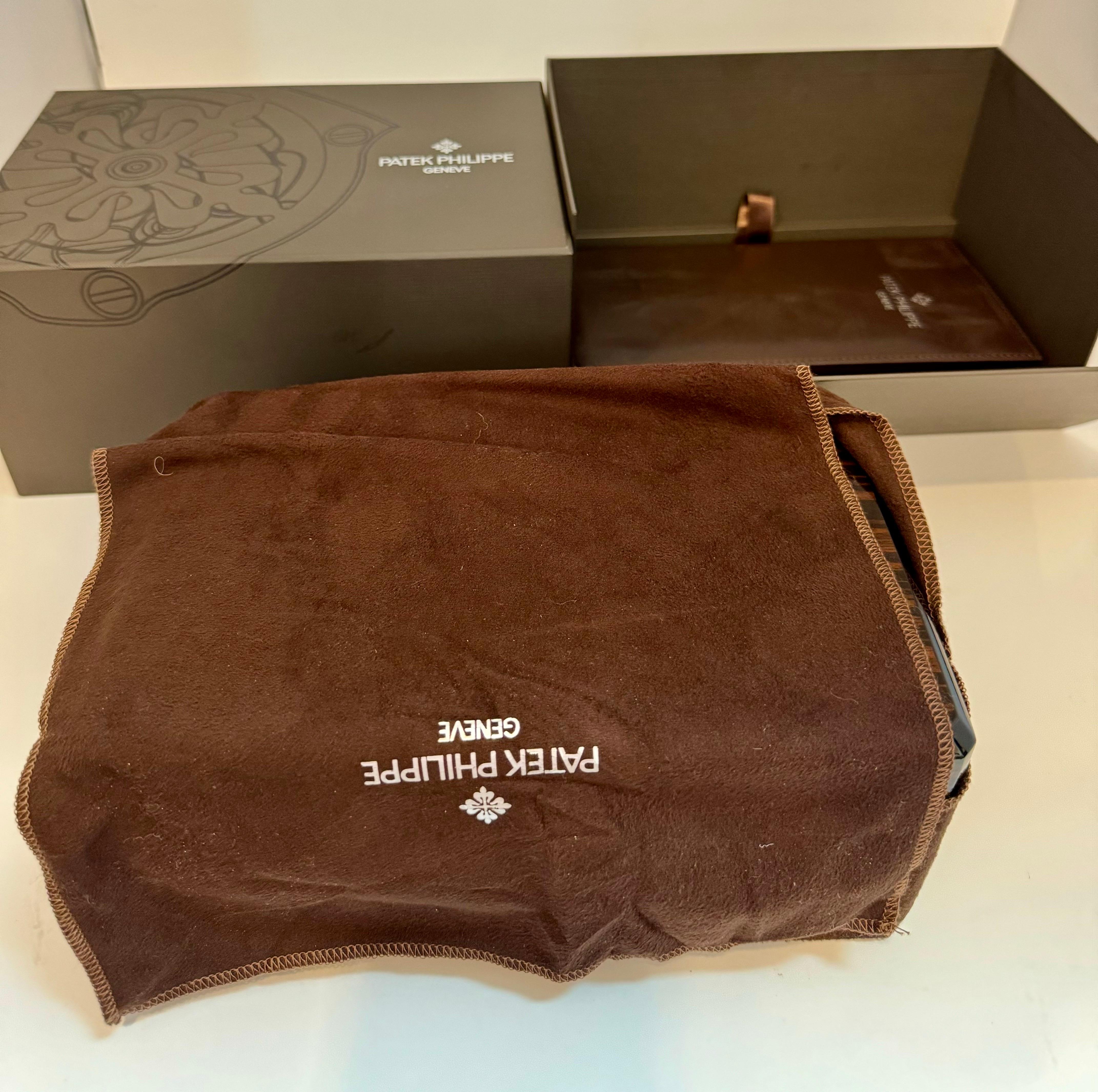 Patek Philippe Lacquered Wood Swiss Watch Presentation Box, Brand New 4