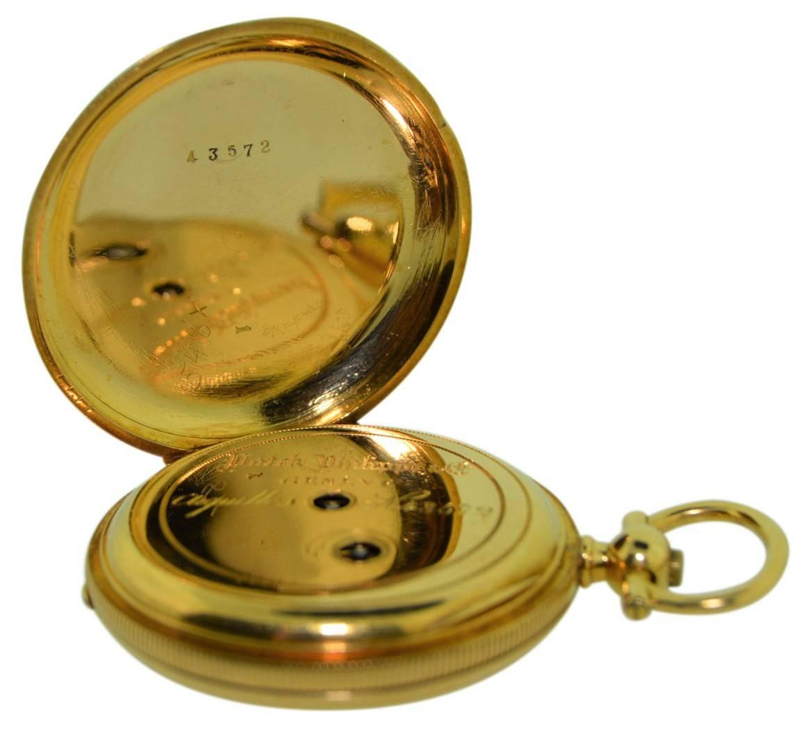 Patek Philippe Ladies 18 Karat Gold Pendant Watch with Archival Document 4