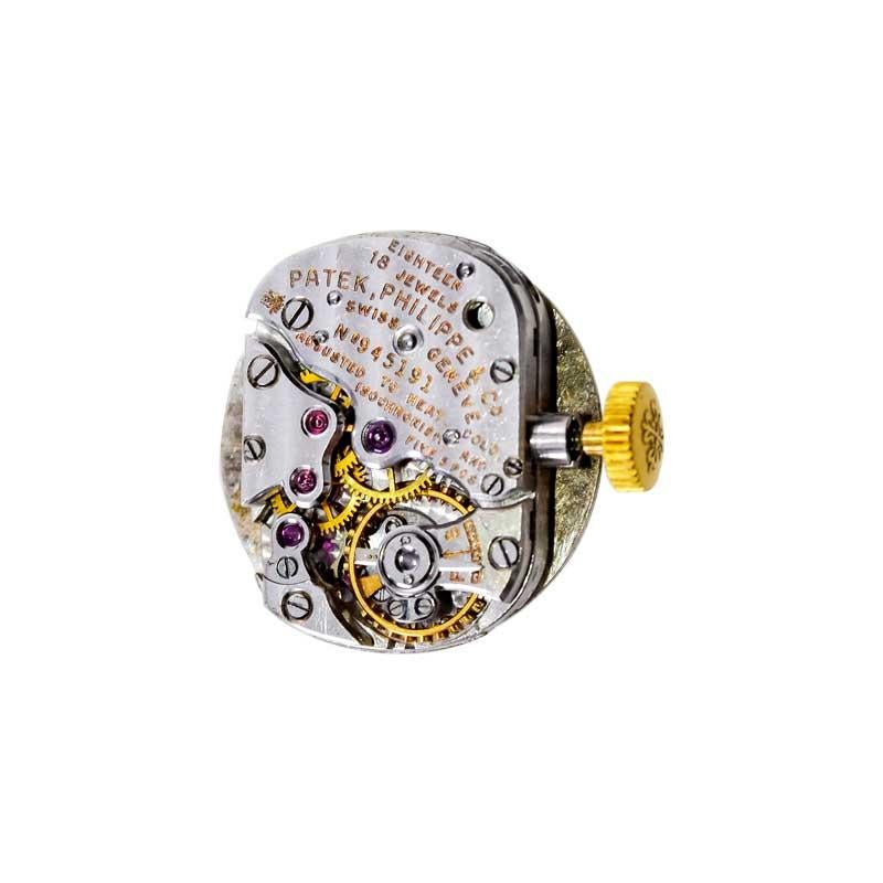 Patek Philippe Ladies 18 Karat, Yellow Gold Art Deco Bracelet Watch, circa 1940s 4