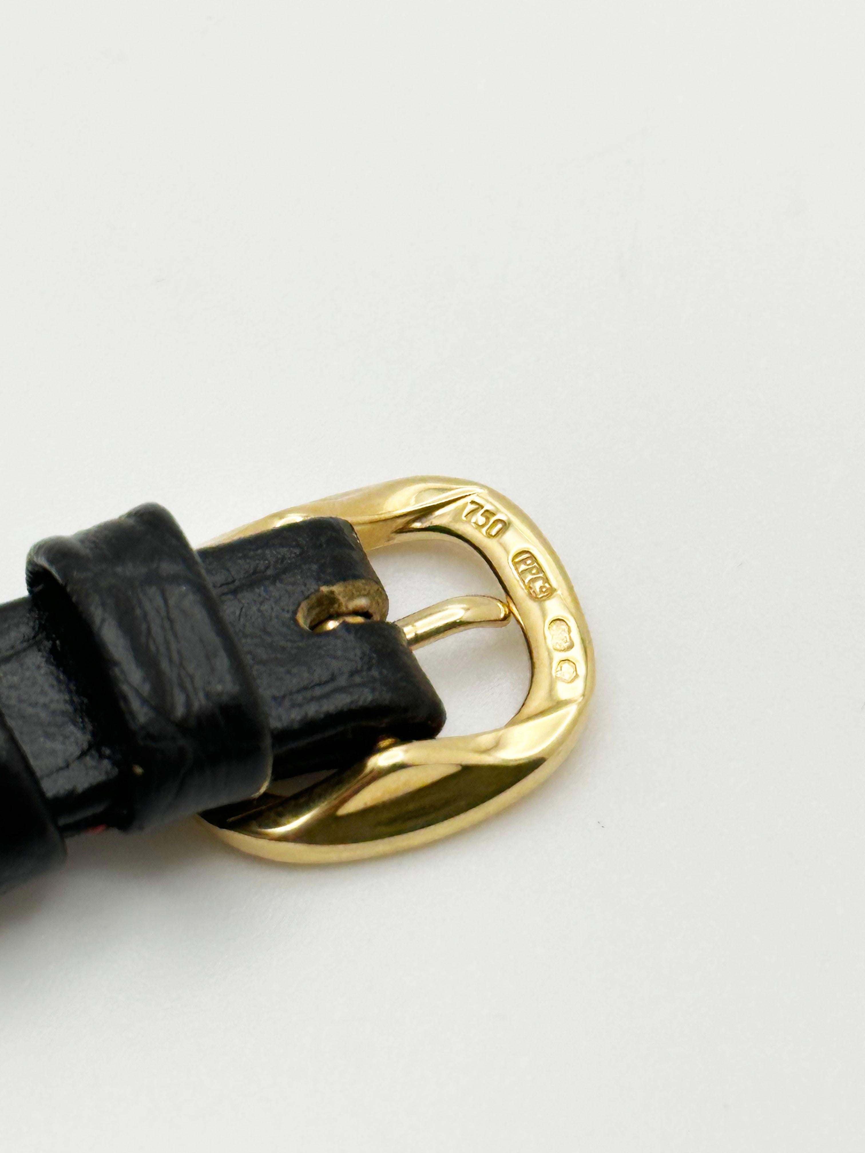Patek Philippe pour femme Ellipse 4830J Bracelet en cuir doré et or jaune 18 carats en vente 4