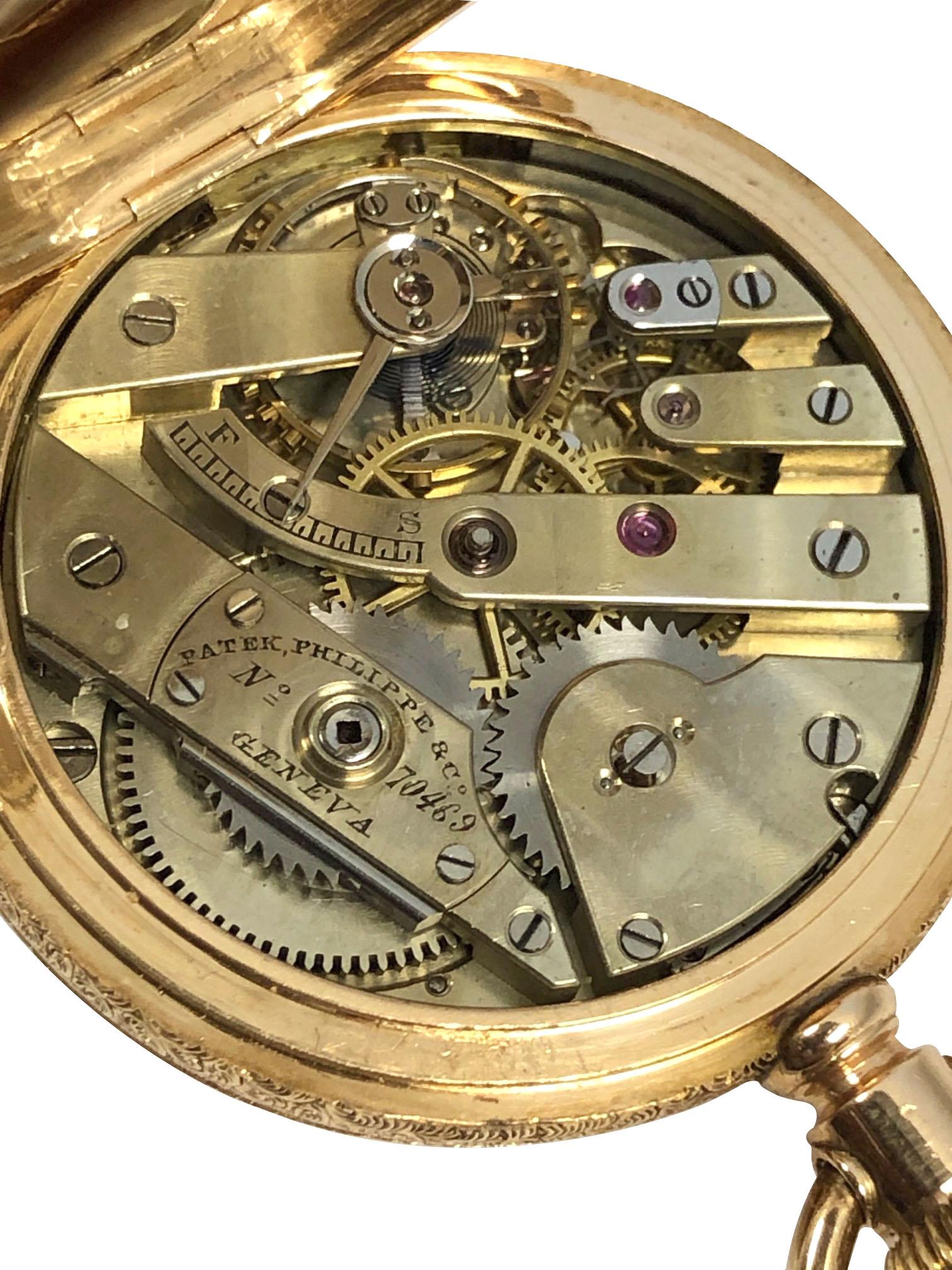 Patek Philippe Ladies Multi Color Gold Pocket Watch For Sale 6