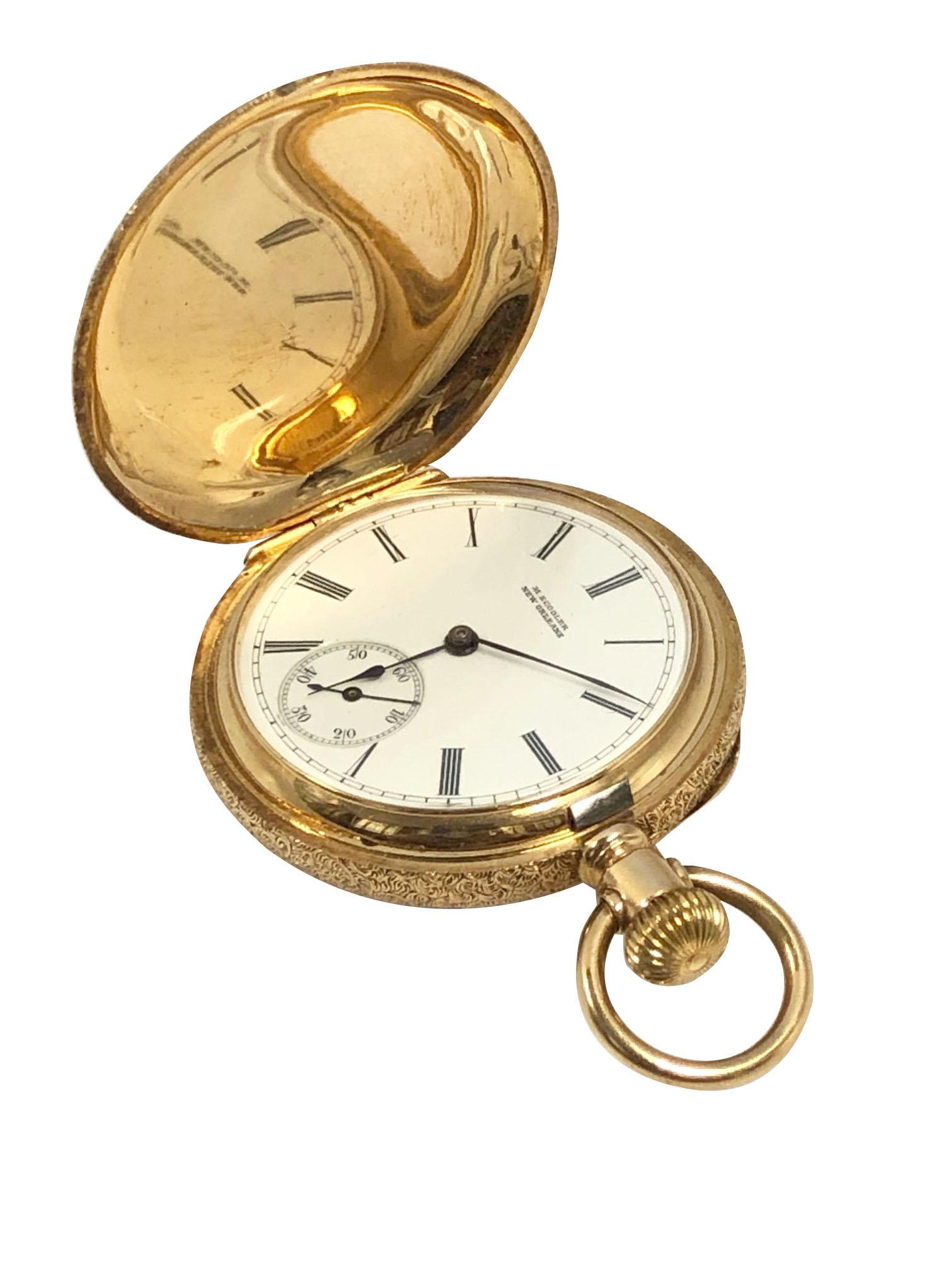 Women's or Men's Patek Philippe Ladies Multi Color Gold Pocket Watch For Sale
