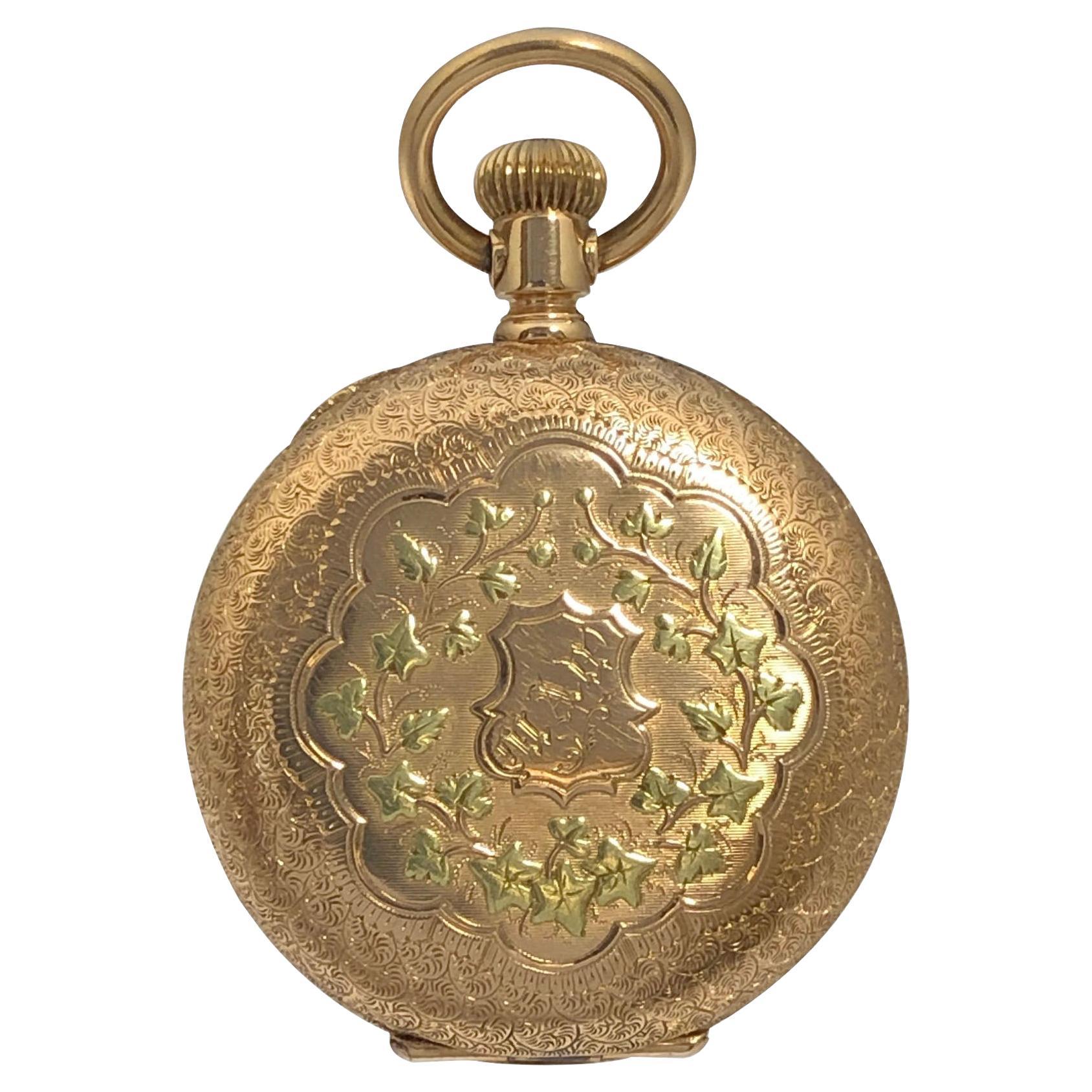 Patek Philippe Ladies Multi Color Gold Pocket Watch