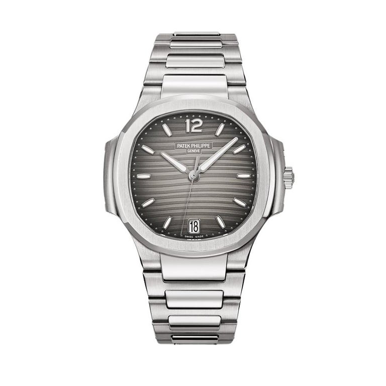 We promise you wont be able to keep your eyes off of the sleek and smooth designs of The Patek Philippe Ladies Nautilus wristwatch. With its round octagonal shape of the stainless steel bezel and 35mm Stainless Steel construction, The Nautilus has