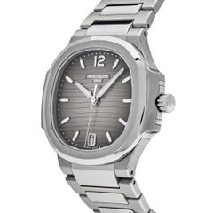 Patek Philippe Ladies Nautilus Stainless Steel Smoke Grey Dial 7118/1A-011