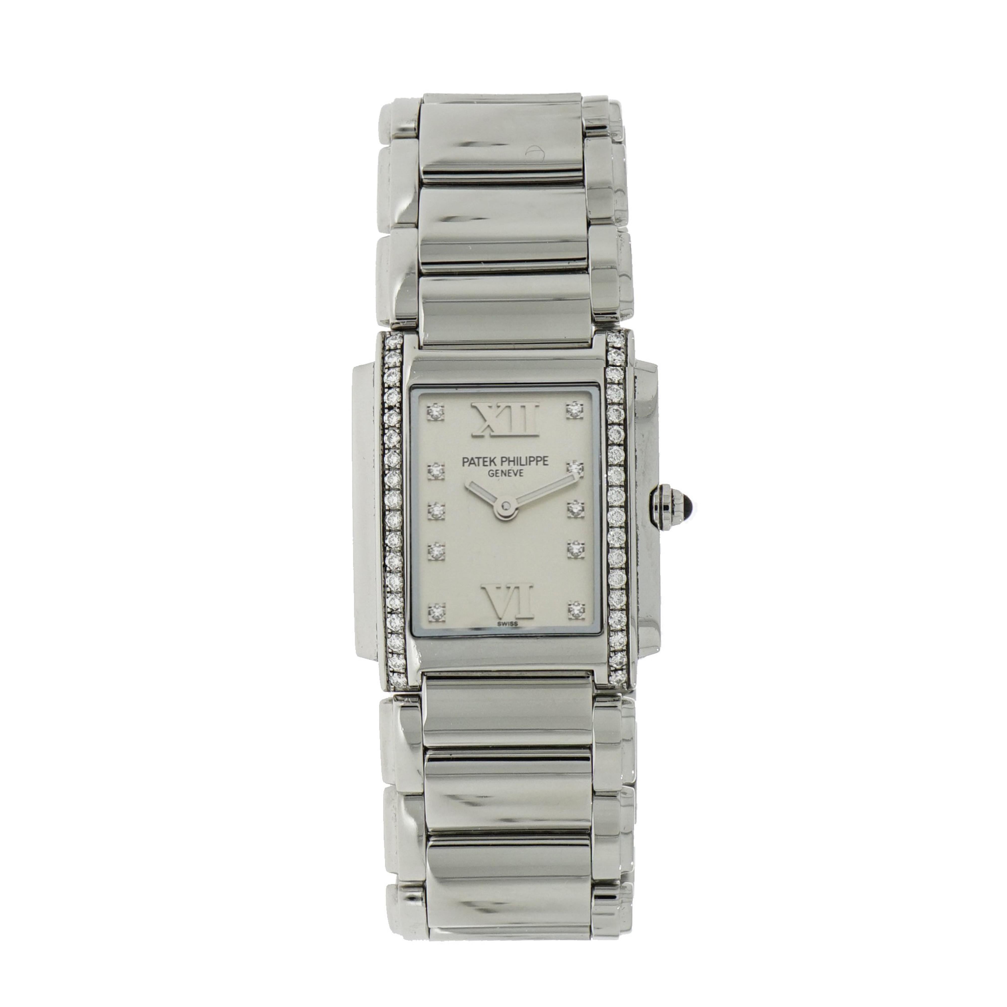 Patek Philippe Ladies Stainless Steel Twenty 4 quartz Wristwatch