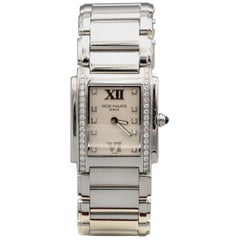 Patek Philippe Ladies Twenty-4 Watch Stainless Steel White Dial Ref. 4910