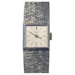 Patek Philippe Ladies Retro White Gold Mechanical Wrist Watch