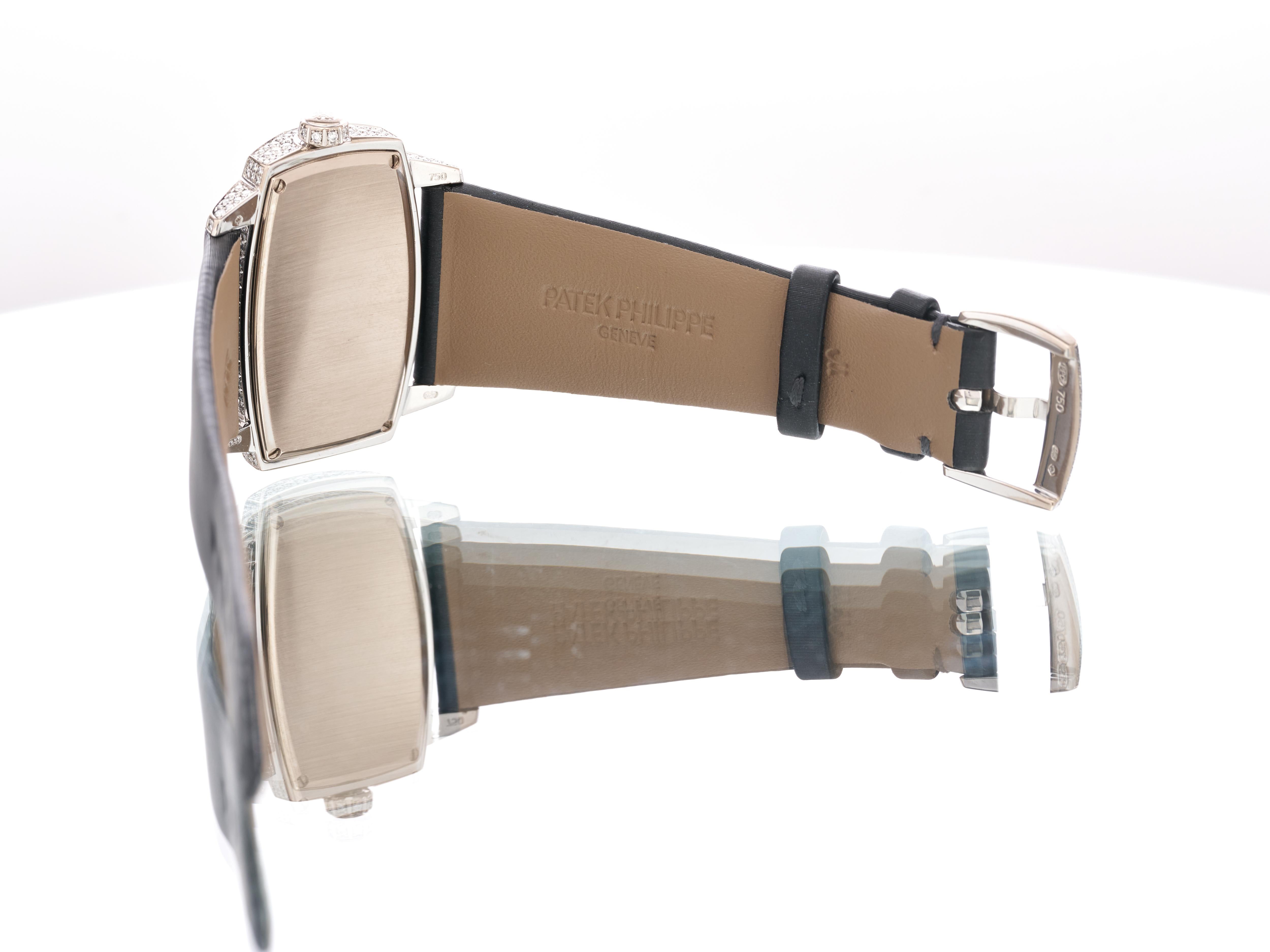Patek Philippe Damenuhr 18K Gold Diamanten MoP Zifferblatt Gondolo Gemma 4982G FS im Angebot 13