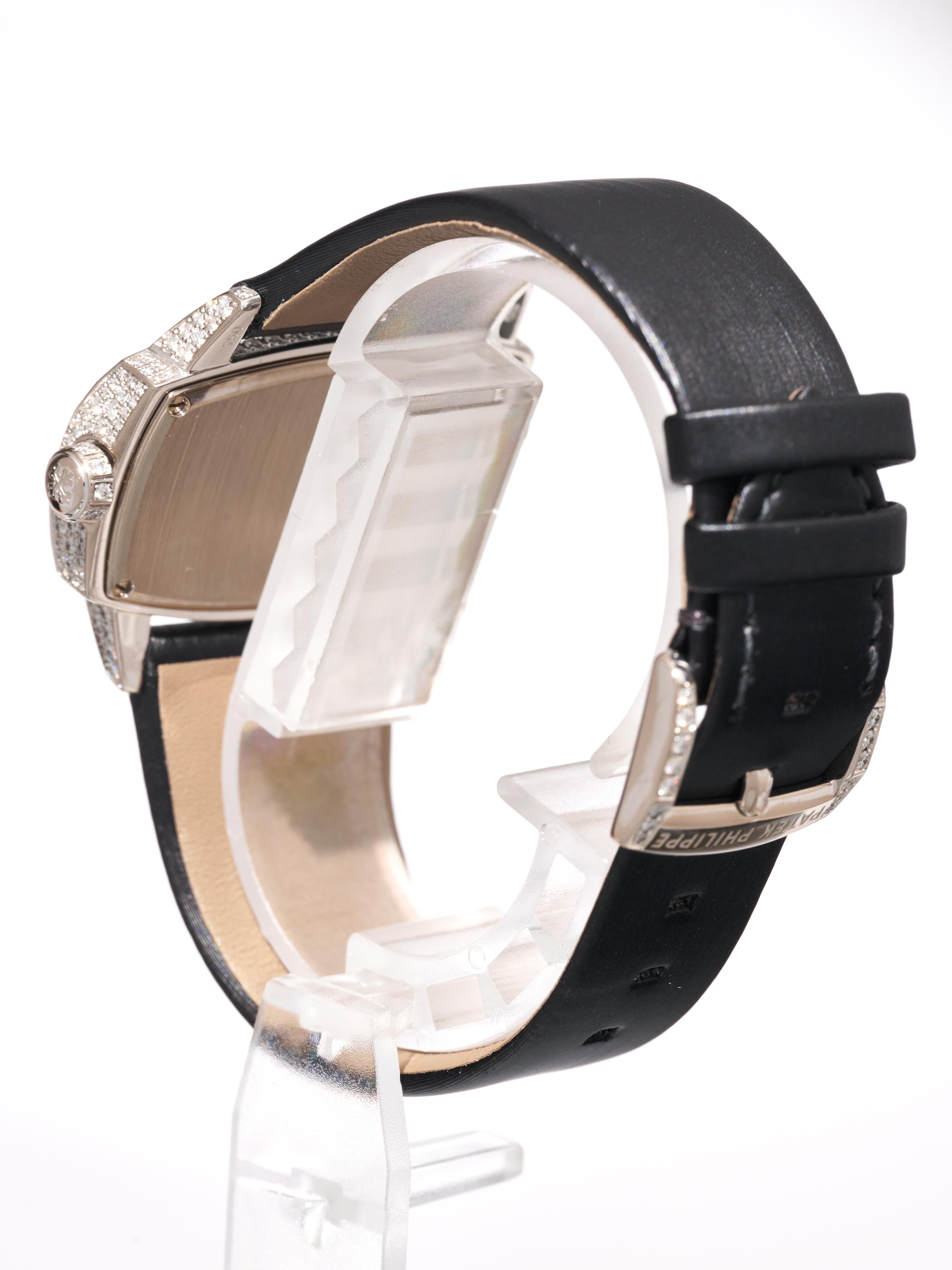 Patek Philippe Damenuhr 18K Gold Diamanten MoP Zifferblatt Gondolo Gemma 4982G FS im Angebot 3