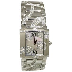 Patek Philippe Ladies White Gold Diamond Twenty-4 Bracelet Wristwatch 4910/49g