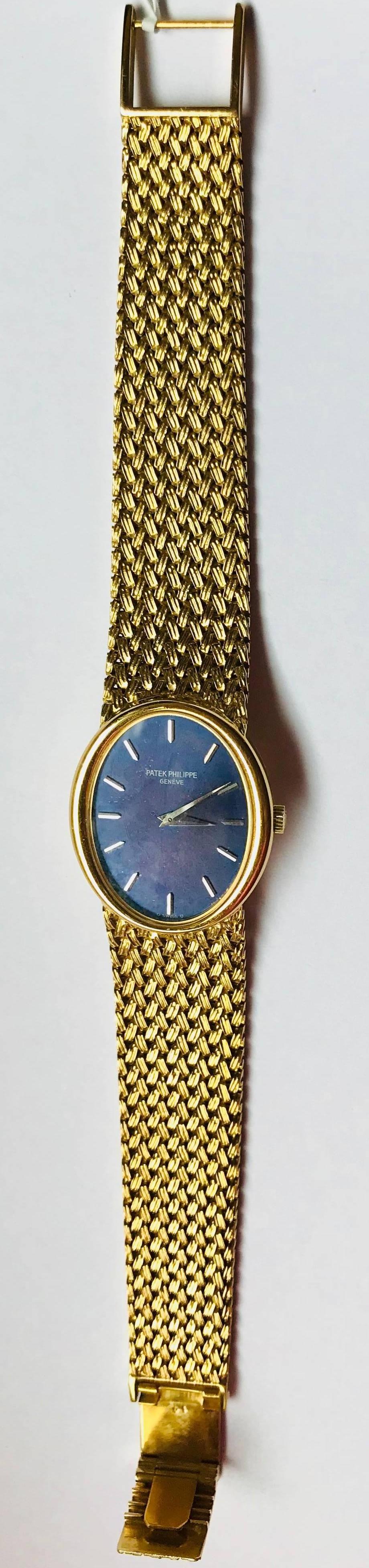 Patek Philippe Ladies Yellow Gold Ellipse Manual wind Wristwatch For Sale 7