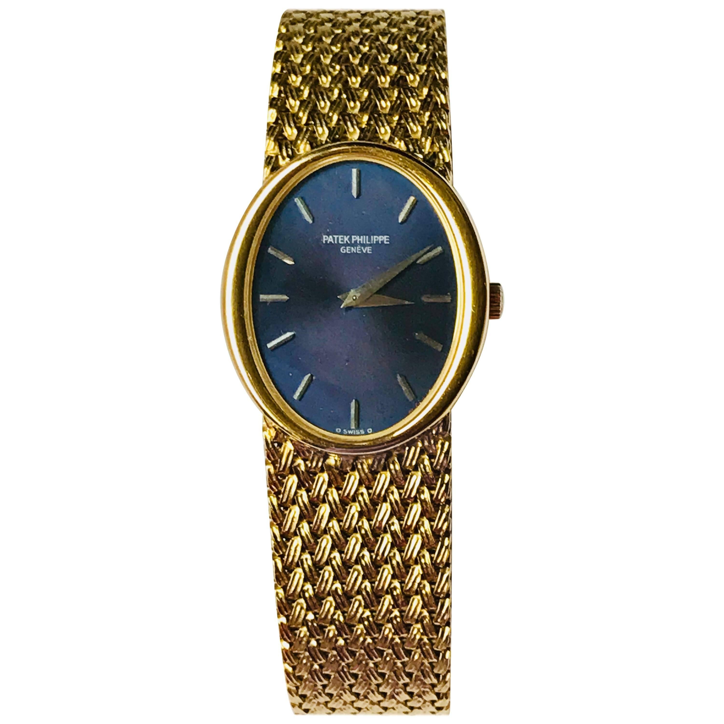 Patek Philippe Ladies Yellow Gold Ellipse Manual wind Wristwatch For Sale