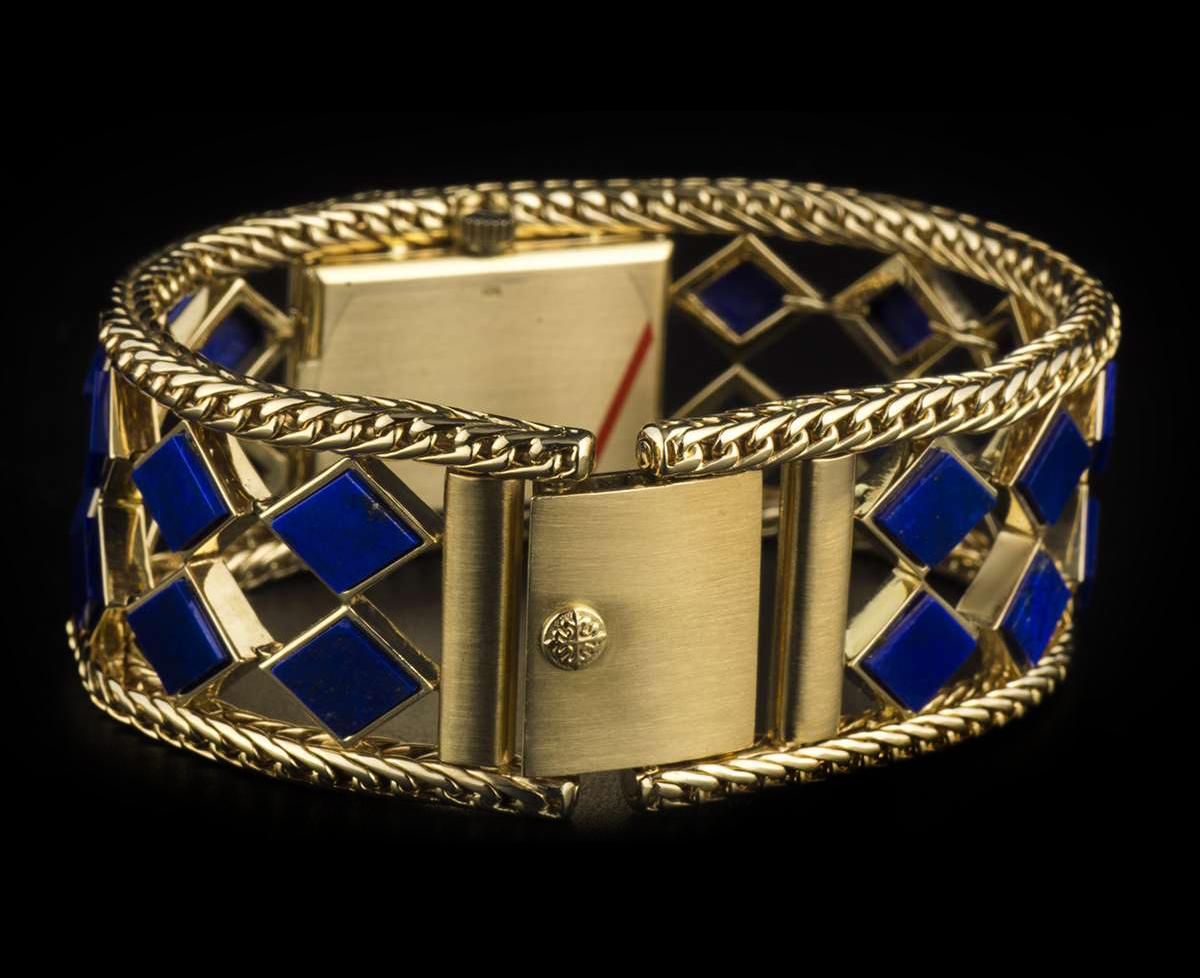 Patek Philippe Ladies Yellow Gold Lapis Lazuli Manual Wristwatch Ref 4241 2