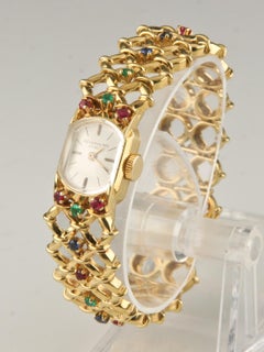 Patek Philippe Ladies Yellow Gold Ornate Gubelin Band Manual Wristwatch