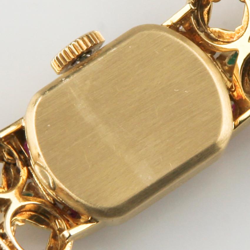 Patek Philippe Ladies Yellow Gold Ornate Gubelin Band Manual Wristwatch For Sale 2