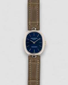 Patek Philippe Lady Ellipse 4464 Tiffany Double Stamp 18k WG 1980s