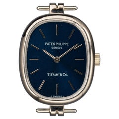 Patek Philippe Lady Ellipse 4464 Tiffany Double Stamp 18k WG 1980s