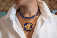 Patek Philippe Lapis Lazuli and 18K Gold Pendant Necklace, c. 1970