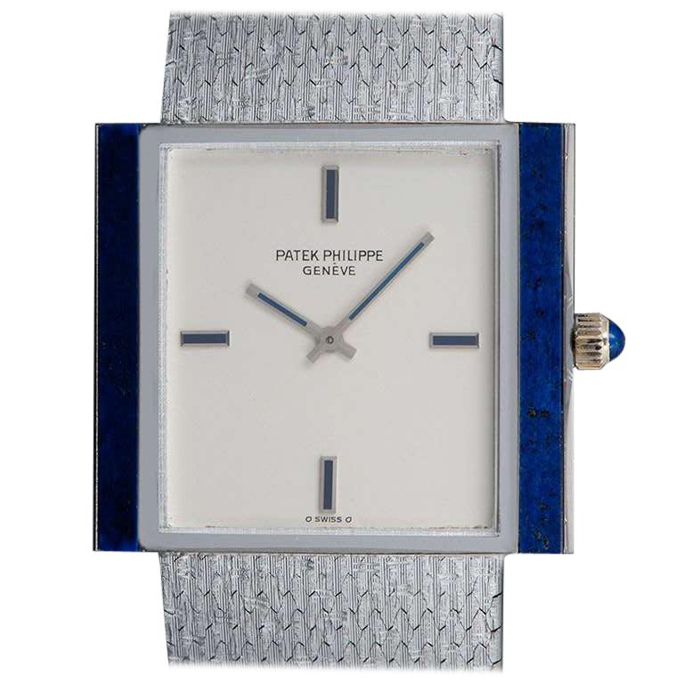 Patek Philippe Lapis Lazuli Set Gondolo Silver Dial B&P 3578G-001