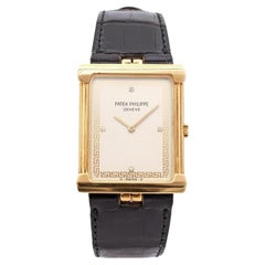 Patek Philippe Les Grecques 18K Yellow Gold Diamond Dial Hand Wind Men’s Watch