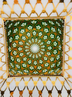 PATEK PHILIPPE Limoges Square Plate 2017 Limited Novelty Decorative Gold Green