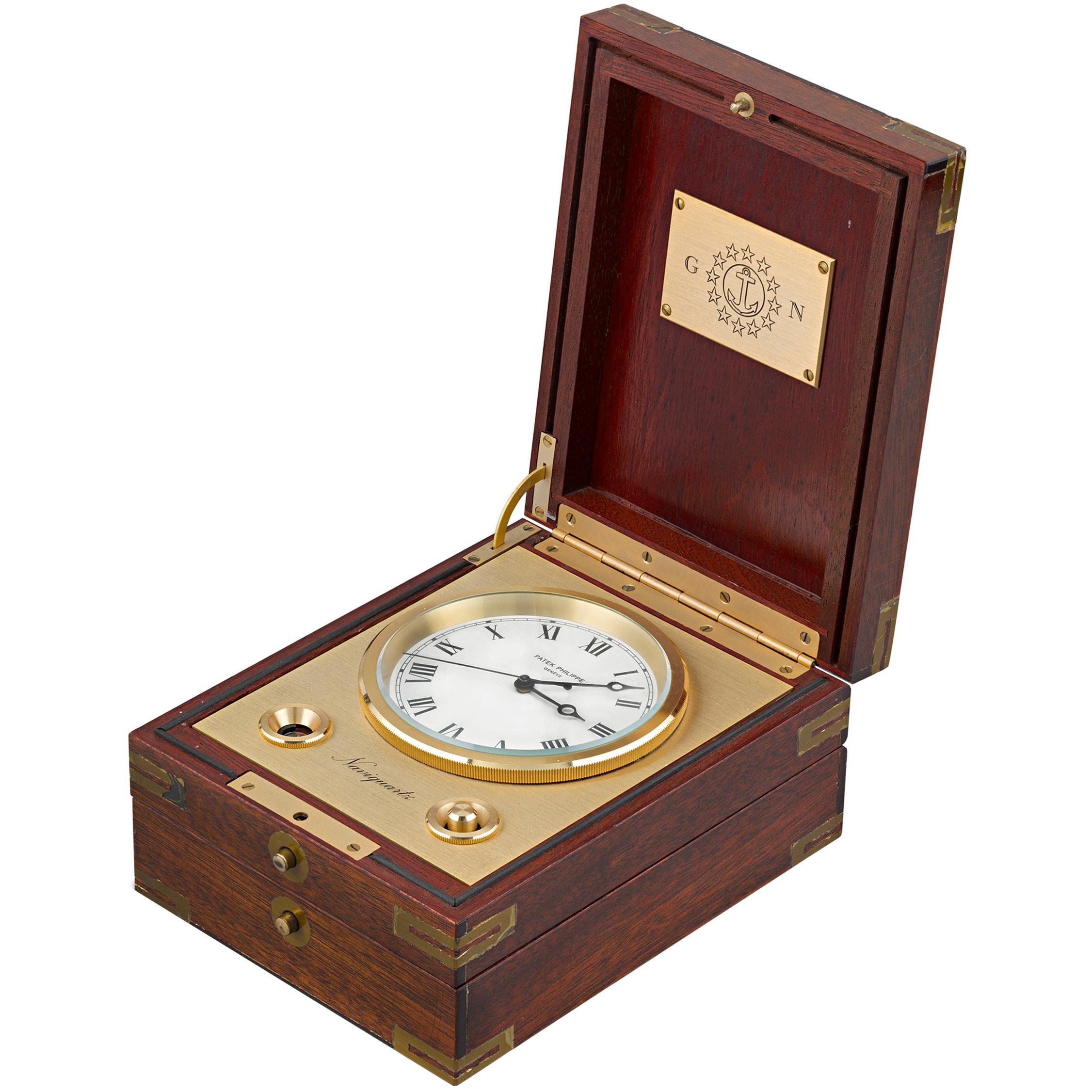 Patek Philippe Marine Chronometer Desk Clock