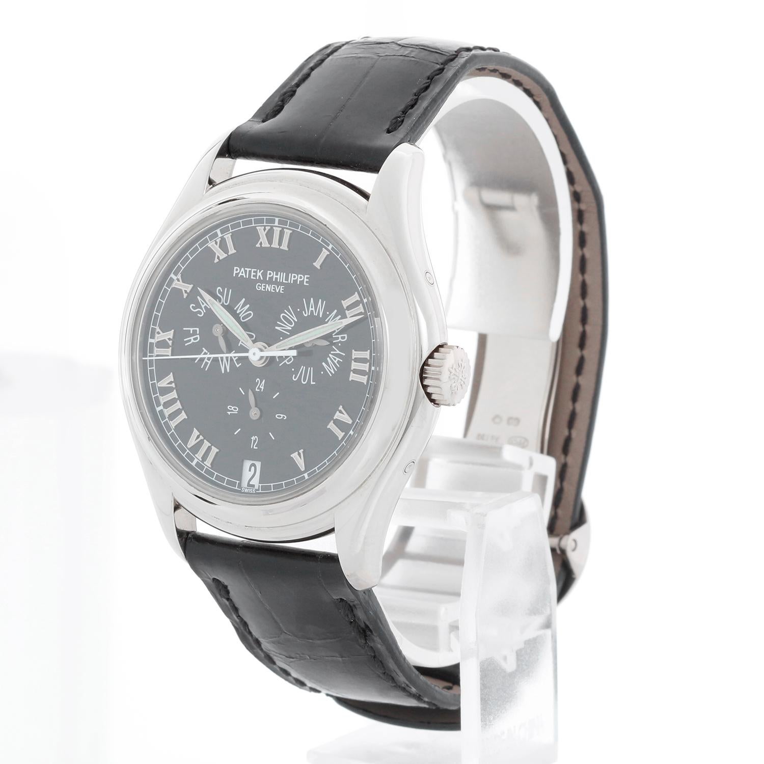 Patek Philippe Men's Annual Calendar White Gold Watch Ref. 5035G In Excellent Condition In Dallas, TX