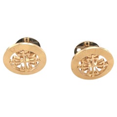 Patek Philippe Mens Cufflinks 18ct Rose Gold Calatrava Cross Cufflinks