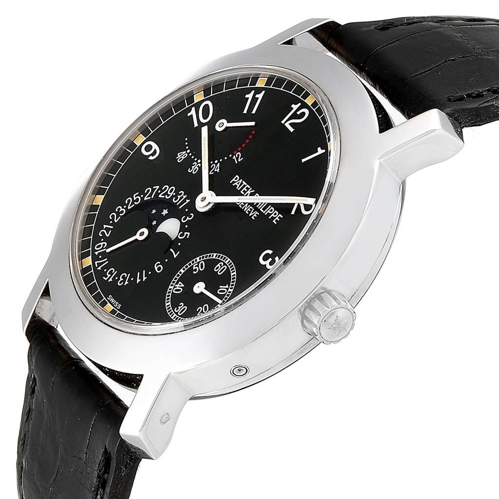 Patek Philippe Moonphase Power Reserve White Gold Automatic Watch 5055 For Sale 1
