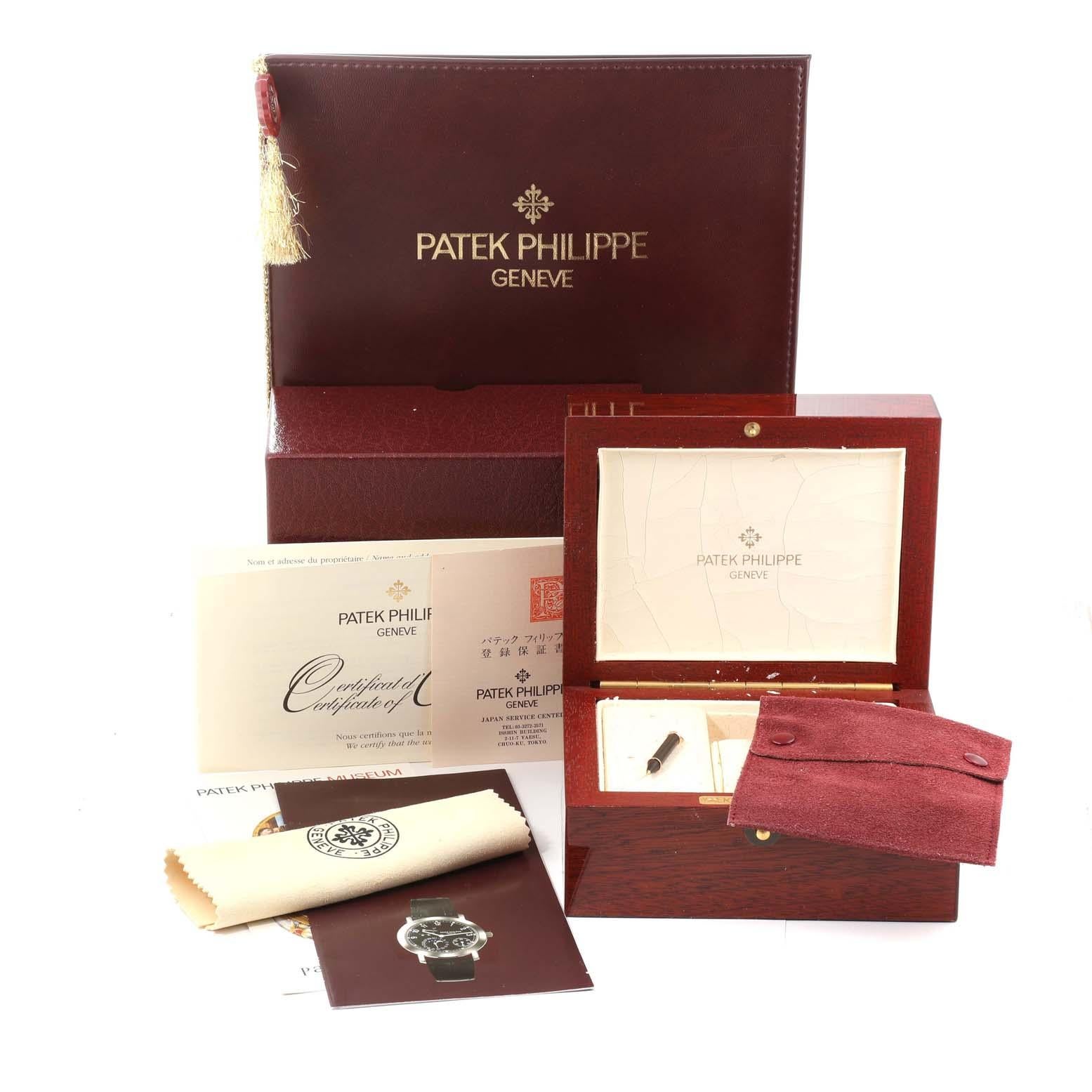 Patek Philippe Moonphase Power Reserve Weißgold Herrenuhr 5055 Box Papiere, Moonphase 7