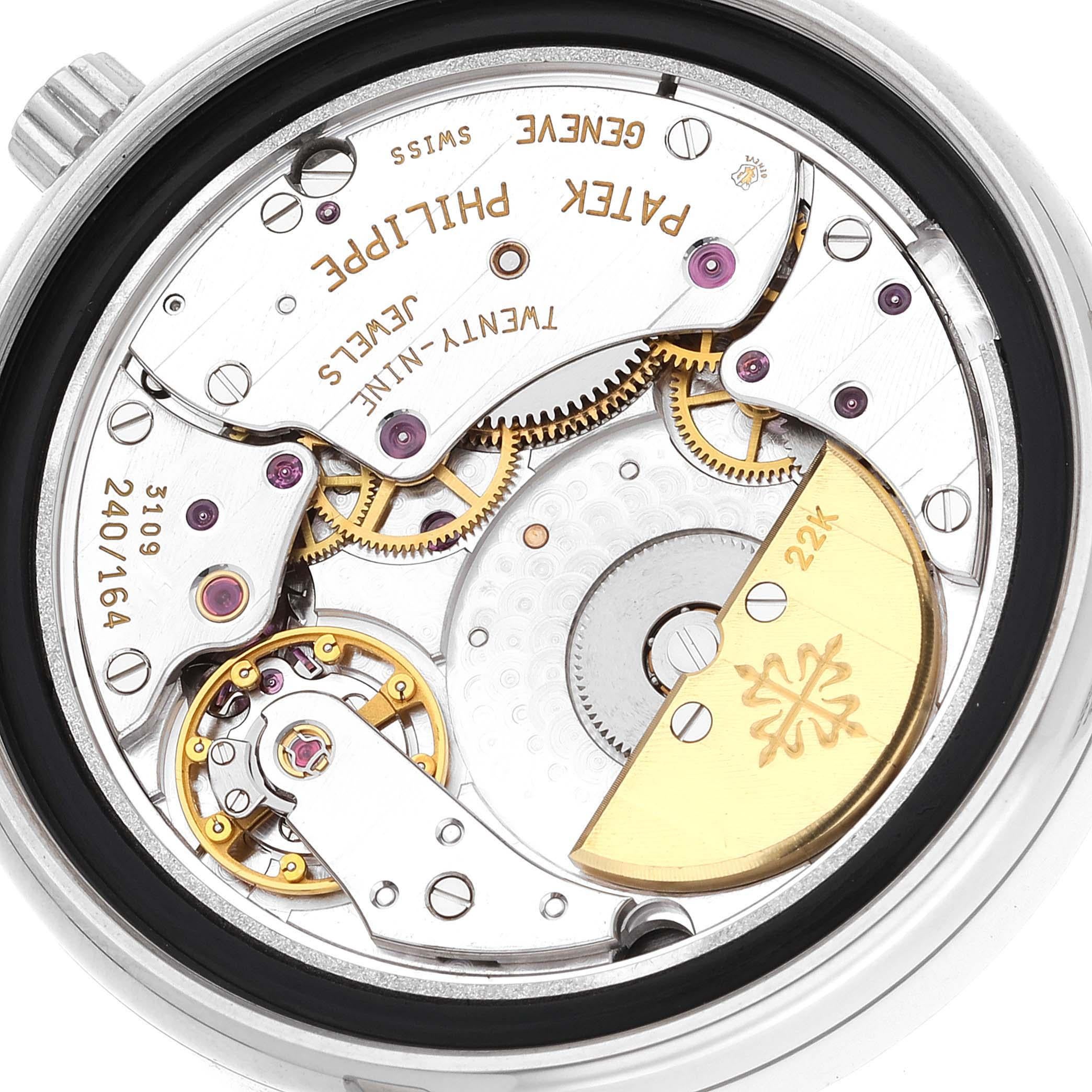 Patek Philippe Moonphase Power Reserve Weißgold Herrenuhr 5055 Box Papiere, Moonphase 4