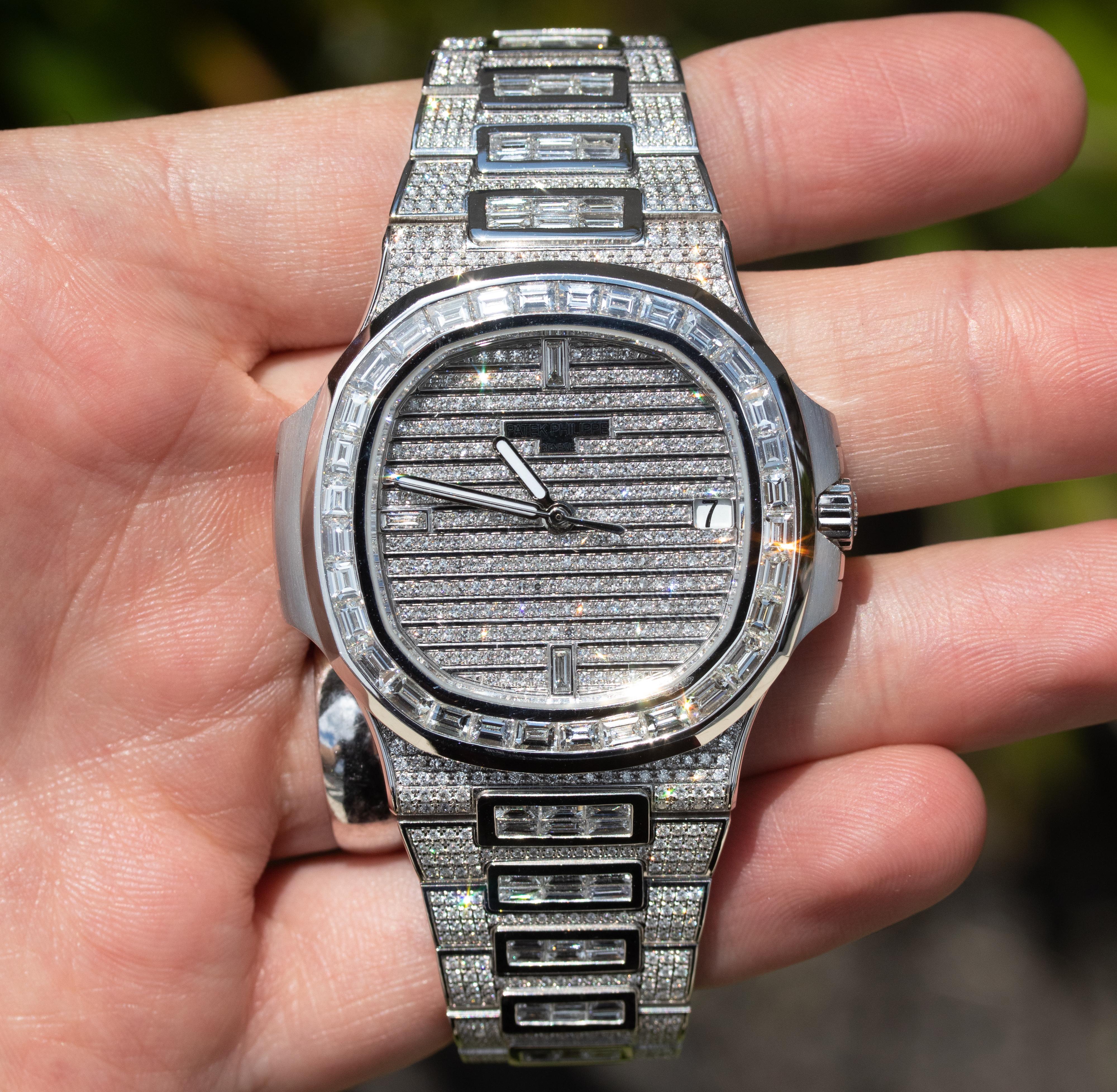 patek philippe nautilus bust down