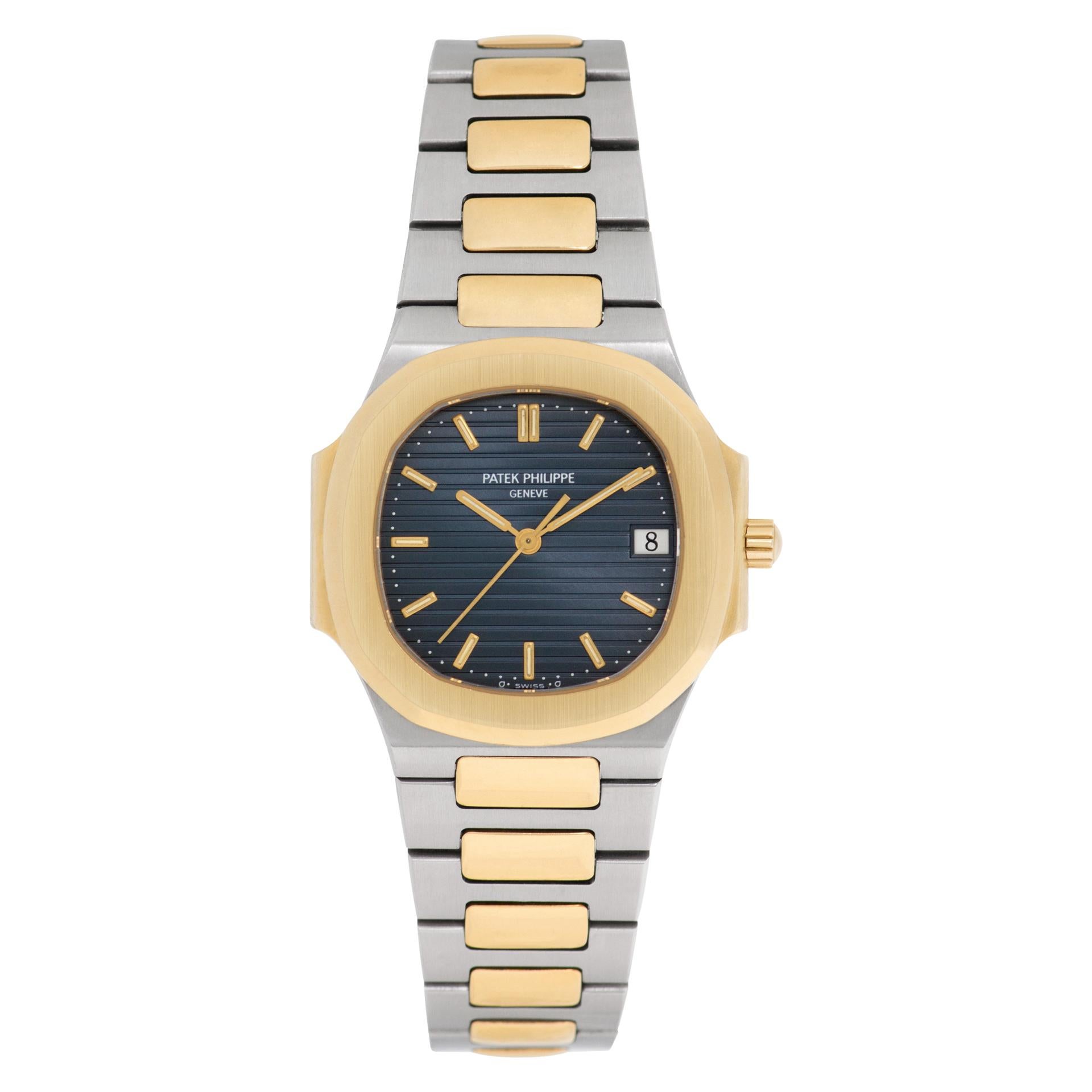 Patek Philippe Nautilus 18k & Stainless Steel Quartz Wristwatch Ref 3900 For Sale
