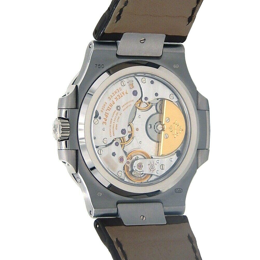 Patek Philippe Nautilus 18 Karat White Gold Automatic Men's Watch 5712G-001 For Sale 2