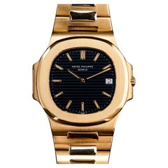 Patek Philippe Nautilus 18K Yellow Gold 3700J Automatic Watch w/ Archives, 1978