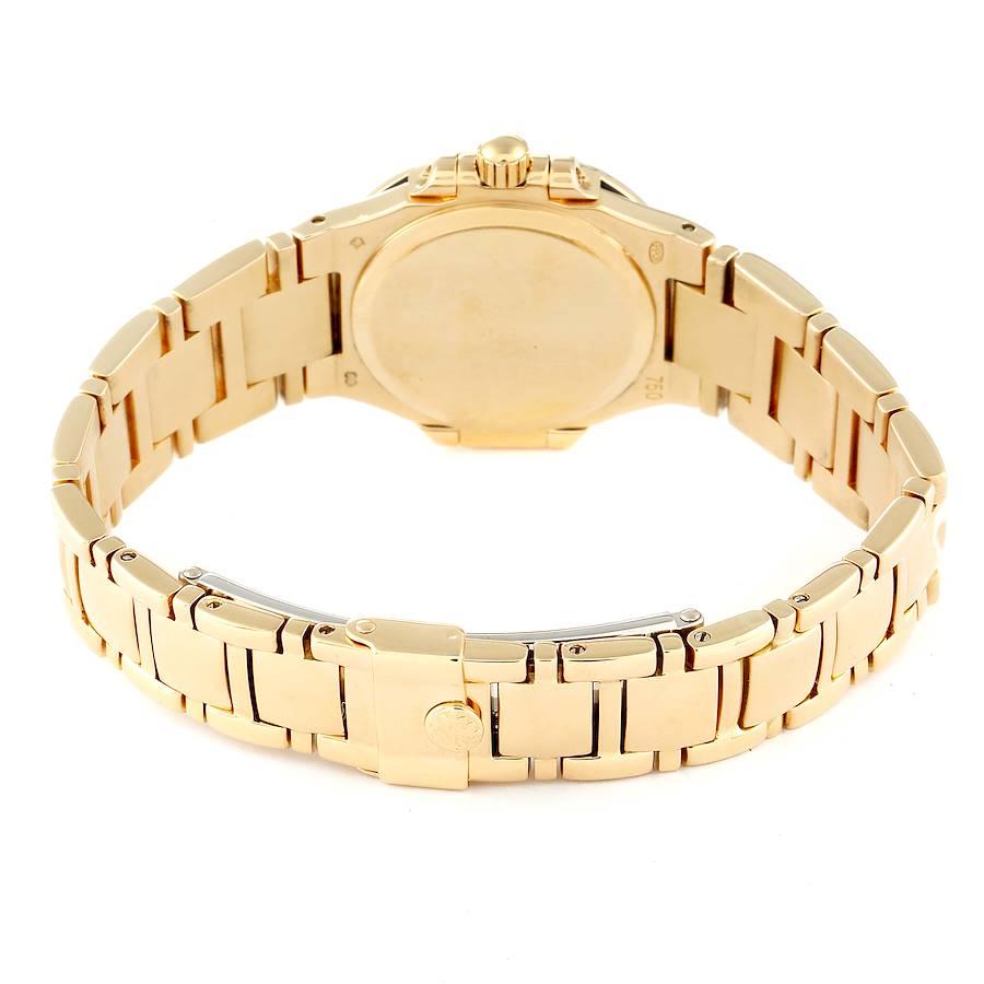 Patek Philippe: 18 Karat Gelbgold Diamant Damenuhr Nautilus 4700 im Angebot 5