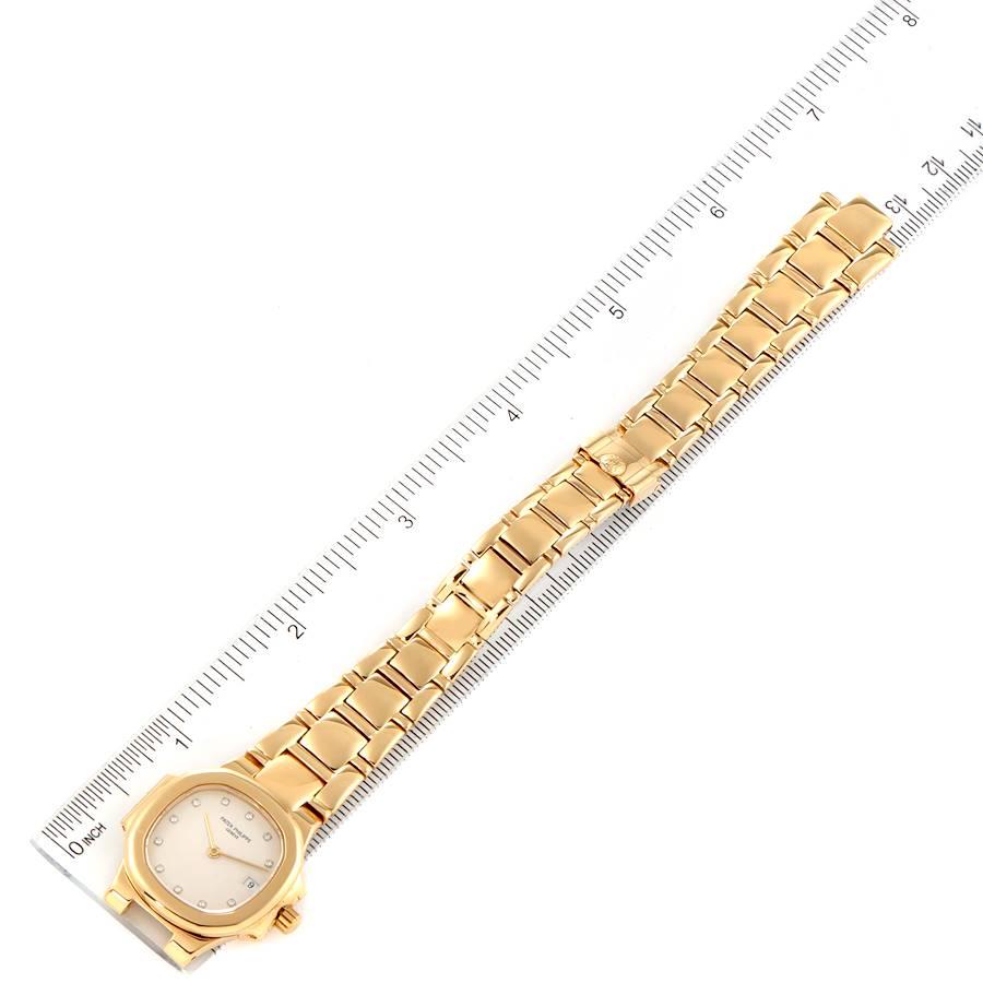 Patek Philippe Nautilus 18K Yellow Gold Diamond Ladies Watch 4700 1