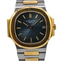 Patek Philippe Nautilus 3800/1 Blue Dial Mens Watch with Papers