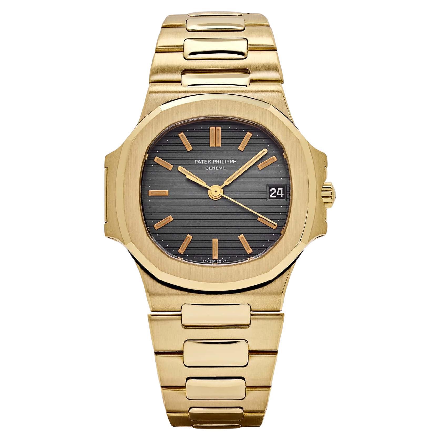 Patek Philippe Nautilus 3800/1 Yellow Gold Blue Dial (1983)