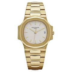 Patek Philippe Nautilus 3800/1J-001 cadran blanc en or jaune (2000)