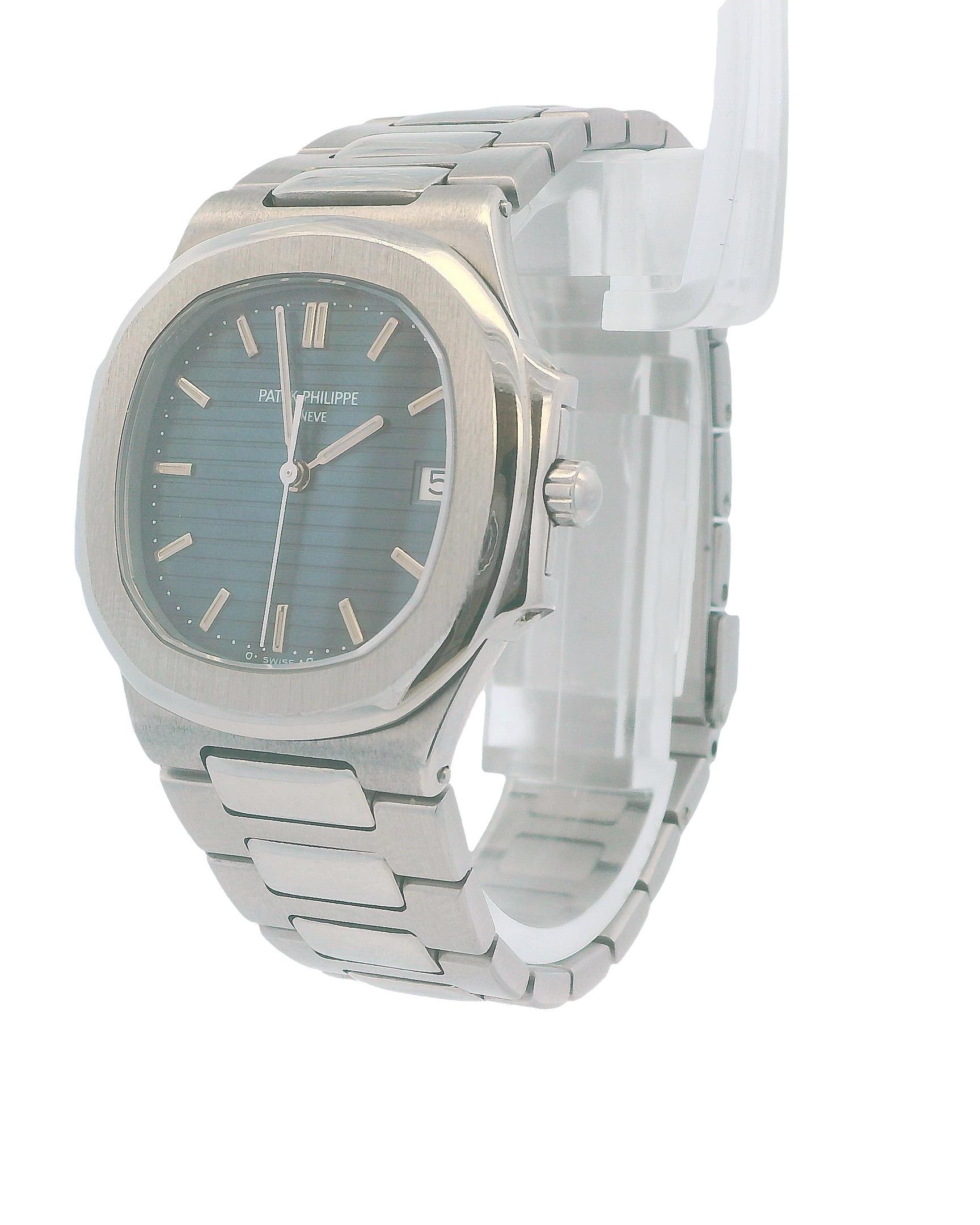 Women's Patek Philippe Nautilus 3900/1A Blue Dial Ladies Watch For Sale