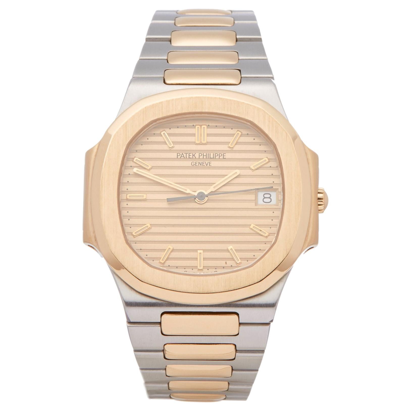 Patek Philippe Nautilus 3900 Ladies Stainless Steel and Yellow Gold Watch