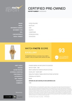 Patek Philippe Nautilus 4700, Champagne Dial, Certified