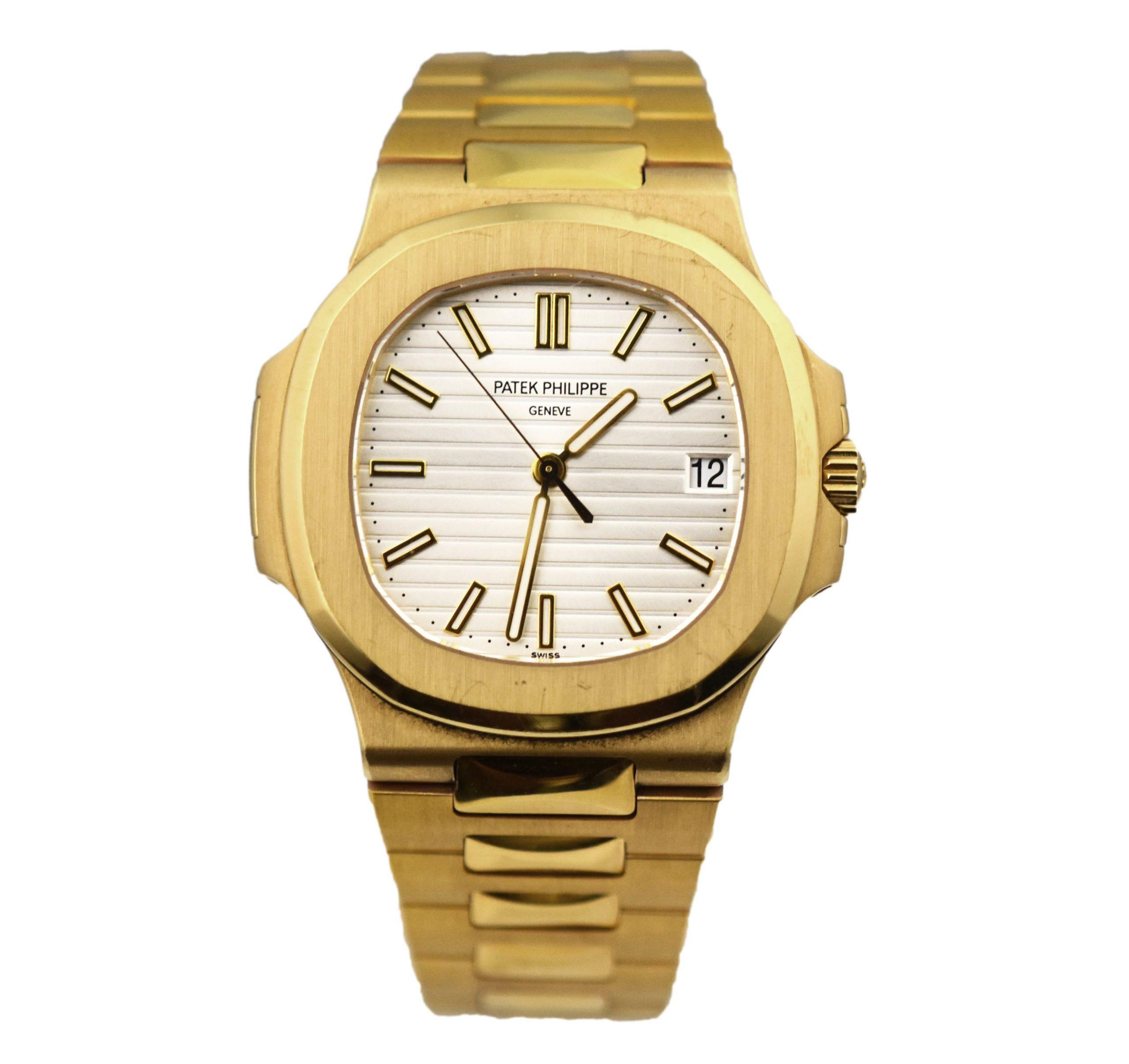 Patek Philippe  5711J 30th anniversary watch was launched in 2007 after the introduction of the 5711/1A on a steel bracelet. This watch is a rare find as the number of produced watches is still unknown. This 5711J is in excellent condition. Inquire
