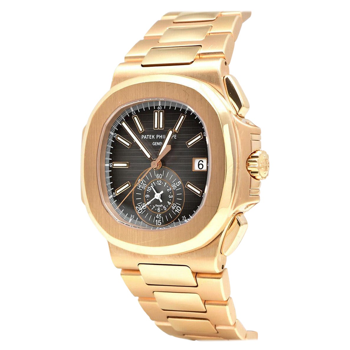 Patek Philippe Nautilus 5980/1R-001 Rose Gold with Box For Sale