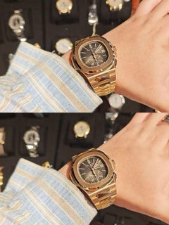 Patek Philippe Nautilus 5980/1R 18K Rose Gold Gradient Smoked Dial 40.5mm 2019