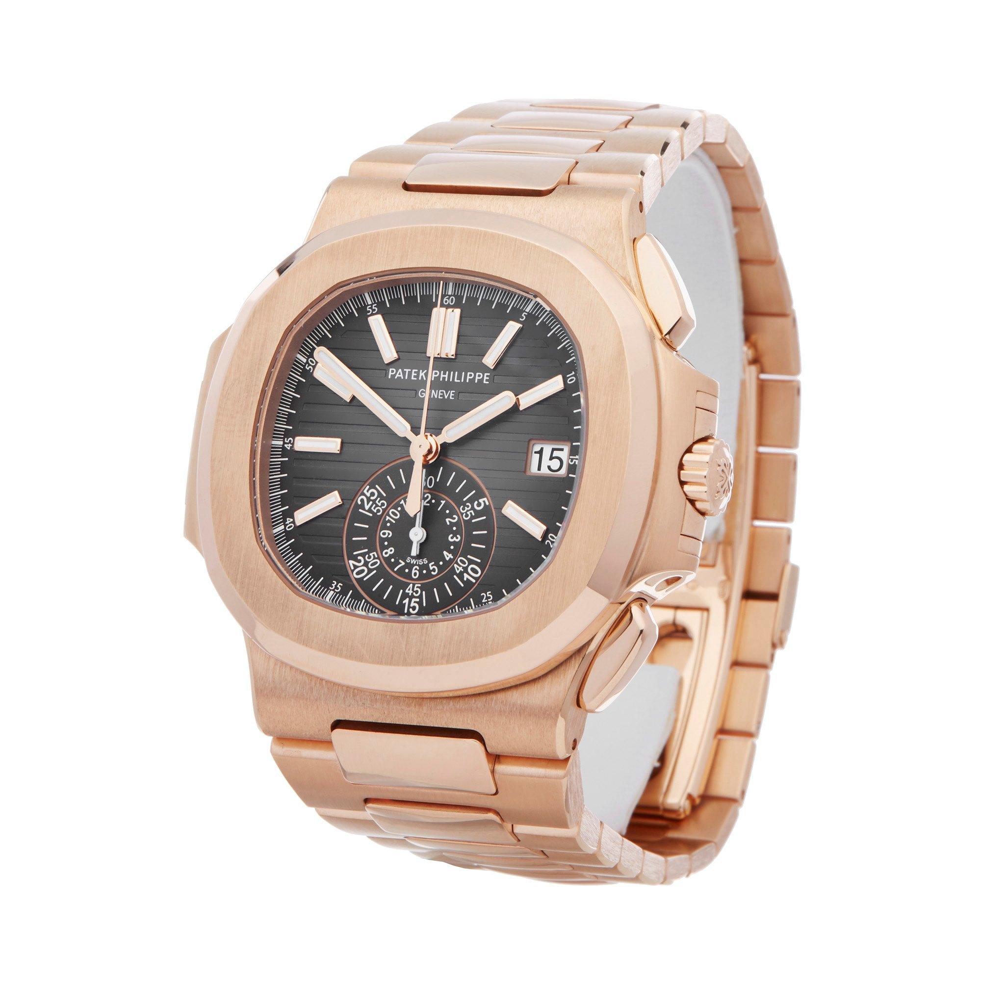 Xupes Reference: COM002638
Manufacturer: Patek Philippe
Model: Nautilus
Model Variant: 0
Model Number: 5980R/1R-001
Age: 26-08-2019
Gender: Men
Complete With: Patek Philippe Box, Manuals & Guarantee 
Dial: Grey Baton 
Glass: Sapphire Crystal
Case